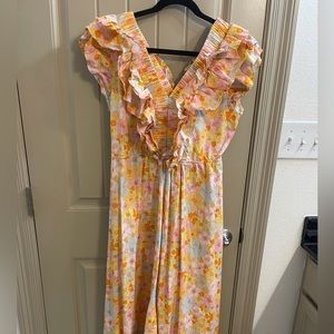 KARLIE floral maxi dress